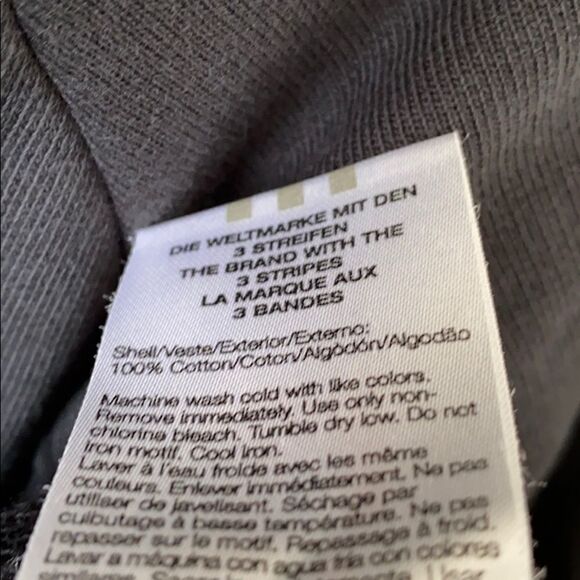 Adidas 3 Stripe back Gold toggle pullover - Picture 10 of 10